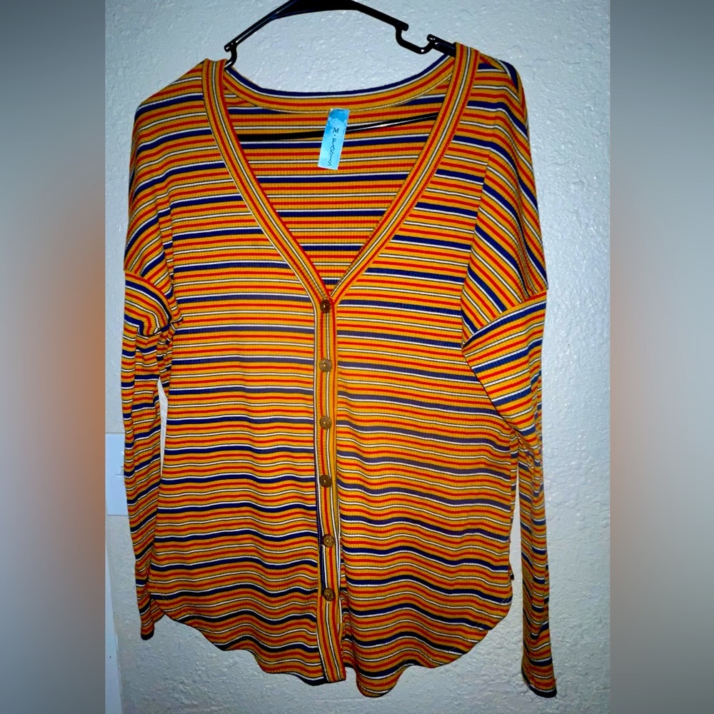 Long sleeve button up blouse